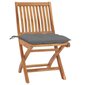 Dārza krēsli vidaXL, 2 gab., pelēki matrači cena un informācija | Dārza krēsli | 220.lv