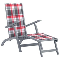 Atpūtas krēsls ar kāju balstu un matraci vidaXL cena un informācija | Dārza krēsli | 220.lv
