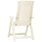 Atgāžami dārza krēsli vidaXL, 2 gab., balti cena un informācija | Dārza krēsli | 220.lv