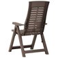 Atgāžami dārza krēsli vidaXL, 2 gab., brūni cena un informācija | Dārza krēsli | 220.lv
