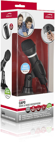 Speedlink mikrofons Capo SL8703-BK cena un informācija | Mikrofoni | 220.lv