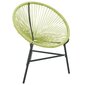 Dārza krēsls vidaXL Acapulco, zaļš cena un informācija | Dārza krēsli | 220.lv