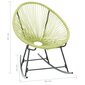 Dārza krēsls vidaXL Acapulco, zaļš cena un informācija | Dārza krēsli | 220.lv