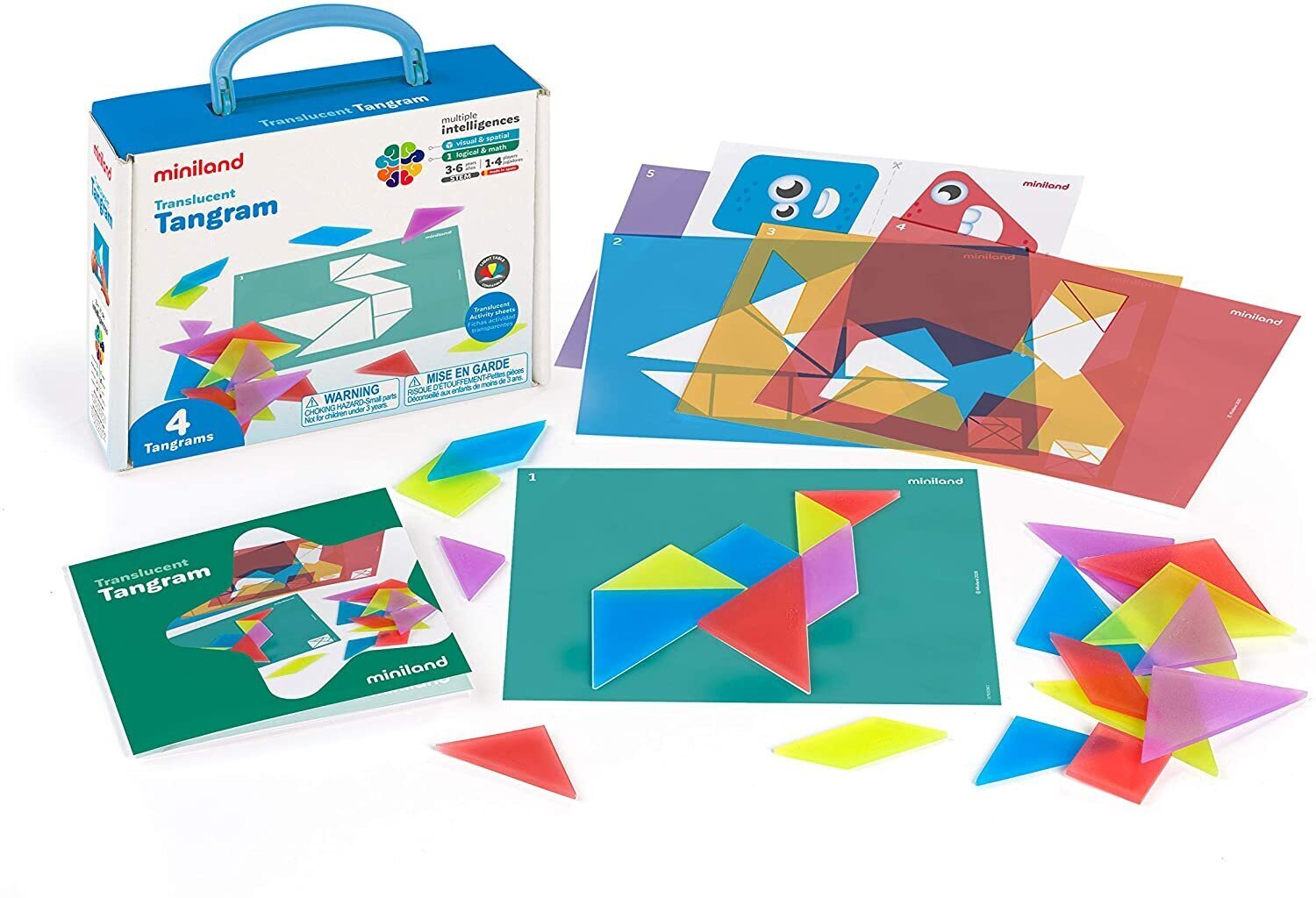 Caurspīdīgais Tangrams, L 32163 cena un informācija | Galda spēles | 220.lv