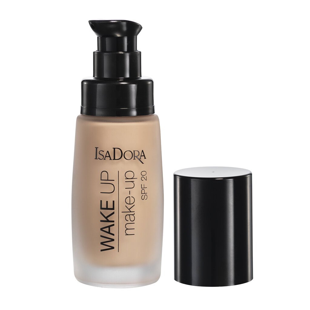 Tonālais pamats IsaDora Wake Up Make-Up SPF20 30 ml, 04 Warm Beige cena un informācija | Grima bāzes, tonālie krēmi, pūderi | 220.lv