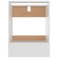 vidaXL plīts plaukts, balts, 60x46x81,5 cm, skaidu plāksne цена и информация | Virtuves skapīši | 220.lv