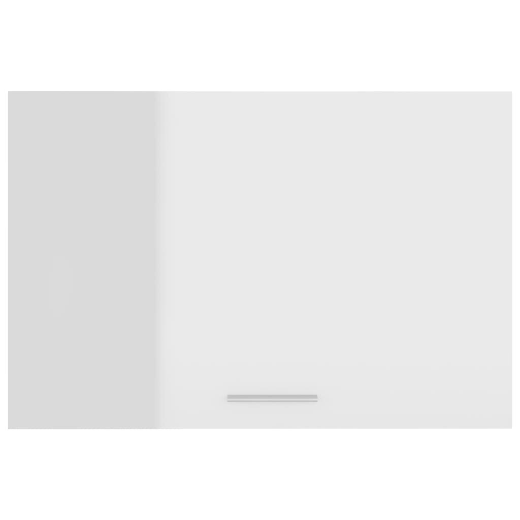 vidaXL piekarams skapītis, spīdīgi balts, 60x31x40 cm, skaidu plāksne цена и информация | Virtuves skapīši | 220.lv