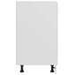 vidaXL virtuves skapītis, spīdīgi balts, 60x46x81,5 cm, skaidu plāksne cena un informācija | Virtuves skapīši | 220.lv