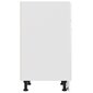 vidaXL apakšējais skapītis ar atvilktnēm, spīdīgi balts, 60x46x81,5 cm cena un informācija | Virtuves skapīši | 220.lv