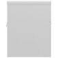 Skapītis ar iebūvētu izlietni vidaXL, spīdīgi balts цена и информация | Vannas istabas skapīši | 220.lv