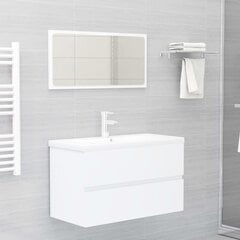 Vannasistabas mēbeļu komplekts vidaXL, balts cena un informācija | Vannas istabas mēbeļu komplekti | 220.lv