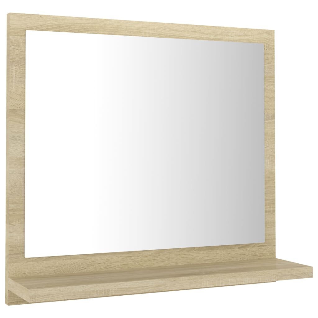 Vannasistabas spogulis vidaXL, 40x10.5x37 cm, ozolkoka krāsā cena un informācija | Vannas istabas spoguļi | 220.lv