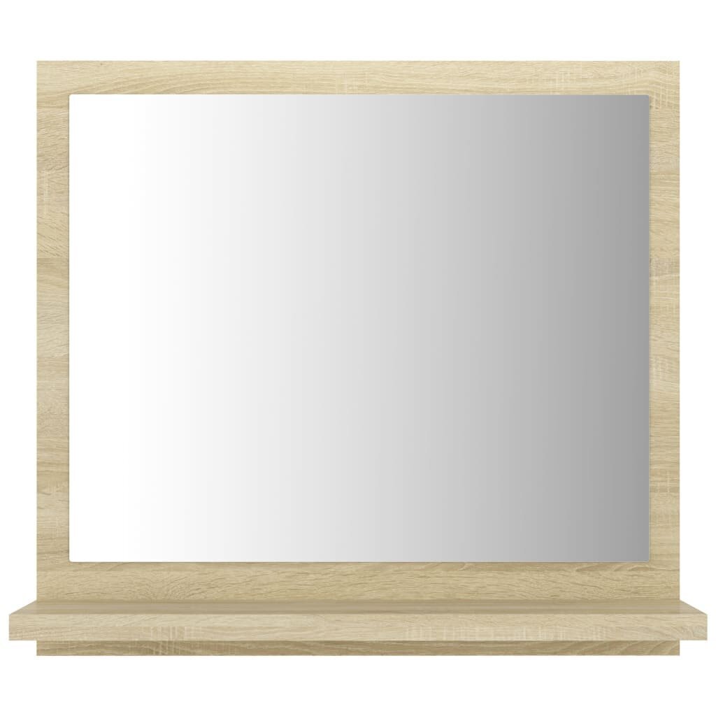 Vannasistabas spogulis vidaXL, 40x10.5x37 cm, ozolkoka krāsā цена и информация | Vannas istabas spoguļi | 220.lv