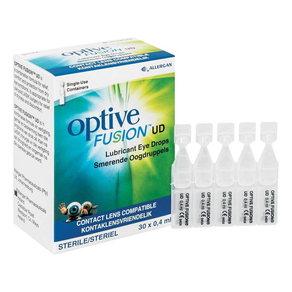 Optive fusion viendozu acu pilieni 30 gab 0,4 ml cena un informācija | Acu pilieni | 220.lv