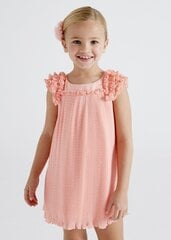 Детское платье Mayoral 3920*53, лососево-розовое 8445445214117 цена и информация | Платья для девочек | 220.lv
