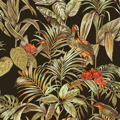 DUTCH WALLCOVERINGS tapete Bird-of-Paradise, melna цена и информация | Обои | 220.lv