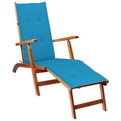 Atpūtas krēsls ar kāju balstu un matraci vidaXL цена и информация | Шезлонги | 220.lv