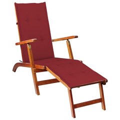 Atpūtas krēsls ar kāju balstu un matraci vidaXL цена и информация | Шезлонги | 220.lv