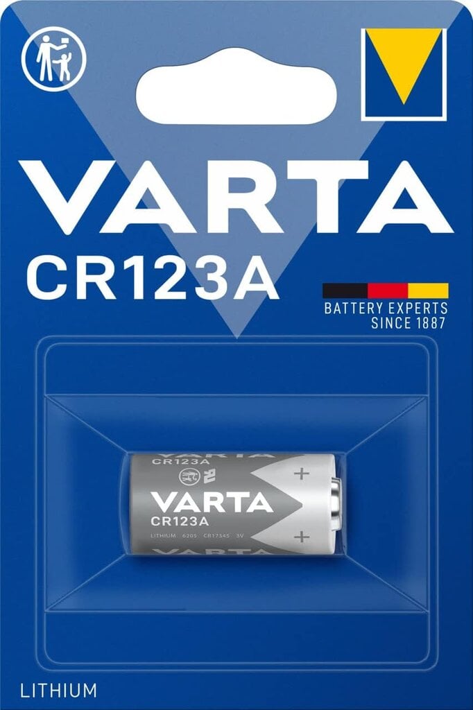 Varta CR123A / 3V Alkaline Baterija (EU Blister) цена и информация | Baterijas | 220.lv