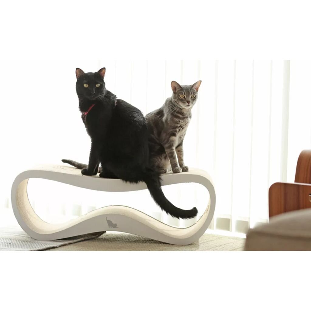 MyKotty kaķu nagu skrāpis LUI, 75x25x25 cm, balts, 3081 cena un informācija | Kaķu mājas, nagu asināmie | 220.lv