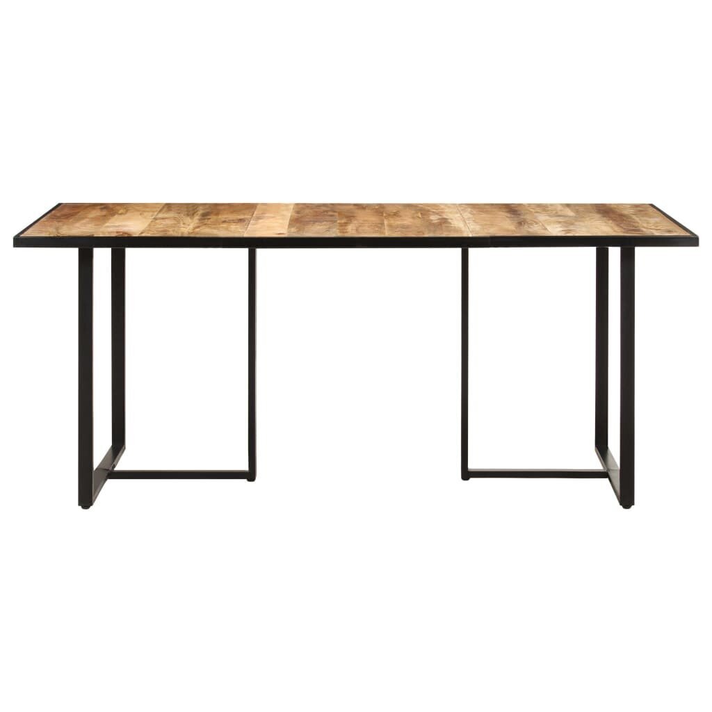 vidaXL virtuves galds, 180 cm, neapstrādāts mango koks cena un informācija | Virtuves galdi, ēdamgaldi | 220.lv