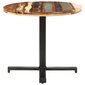 vidaXL bistro galds, apaļš, Ø80x75 cm, pārstrādāts masīvkoks cena un informācija | Virtuves galdi, ēdamgaldi | 220.lv