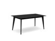 Paplašināms galds Windsor & Co Royal, 160x90 cm, melns cena un informācija | Virtuves galdi, ēdamgaldi | 220.lv