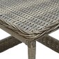 vidaXL dārza bāra galds, brūns, 45x45x46,5 cm, PE rotangpalma cena un informācija | Dārza galdi | 220.lv