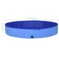 vidaXL suņu baseins, salokāms, zils, 300x40 cm, PVC cena un informācija | Kopšanas līdzekļi dzīvniekiem | 220.lv
