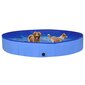 vidaXL suņu baseins, salokāms, zils, 300x40 cm, PVC cena un informācija | Kopšanas līdzekļi dzīvniekiem | 220.lv