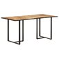 vidaXL virtuves galds, 160 cm, neapstrādāts mango koks cena un informācija | Virtuves galdi, ēdamgaldi | 220.lv