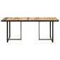 vidaXL virtuves galds, 160 cm, neapstrādāts mango koks cena un informācija | Virtuves galdi, ēdamgaldi | 220.lv