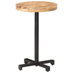 vidaXL bistro galds, Ø50x75 cm, apaļš, neapstrādāts mango koks cena un informācija | Virtuves galdi, ēdamgaldi | 220.lv