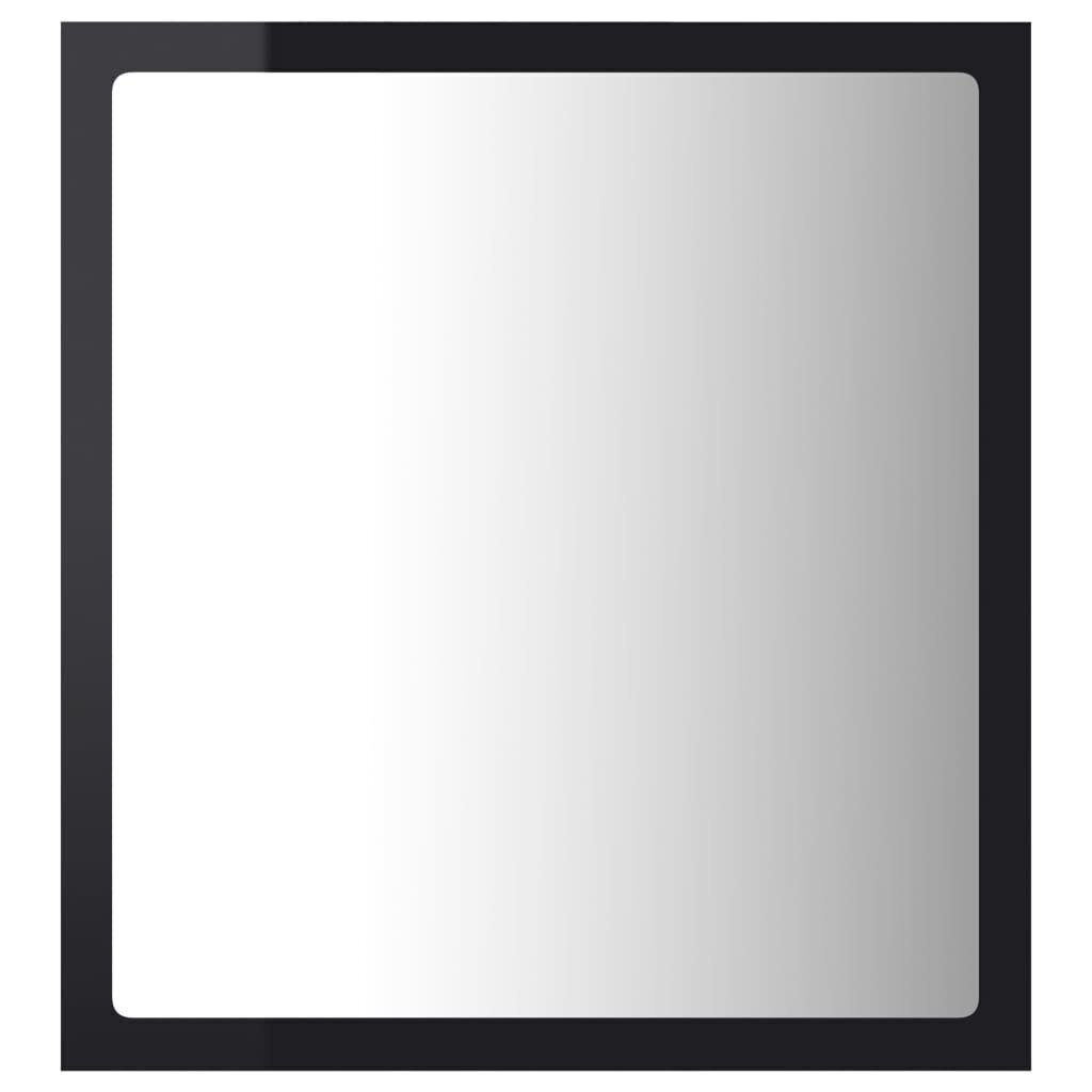 Spogulis vidaXL LED 40, melns цена и информация | Spoguļi | 220.lv
