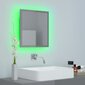 Spogulis vidaXL LED 40, pelēks cena un informācija | Spoguļi | 220.lv