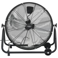 vidaXL industriāls ventilators, 60 cm, 180 W, melns cena un informācija | Ventilatori | 220.lv