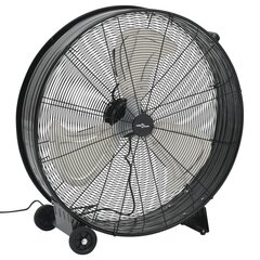 vidaXL industriāls ventilators, 77 cm, 180 W, melns cena un informācija | Ventilatori | 220.lv