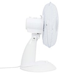 vidaXL galda ventilators ar 3 ātrumiem, 30 cm, 40 W, balts cena un informācija | Ventilatori | 220.lv