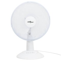 vidaXL galda ventilators ar 3 ātrumiem, 30 cm, 40 W, balts цена и информация | Вентиляторы | 220.lv