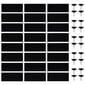 vidaXL durvju moskītu tīkli, 2 gab., ar magnētiem, 200x80 cm, melni cena un informācija | Moskītu tīkli | 220.lv