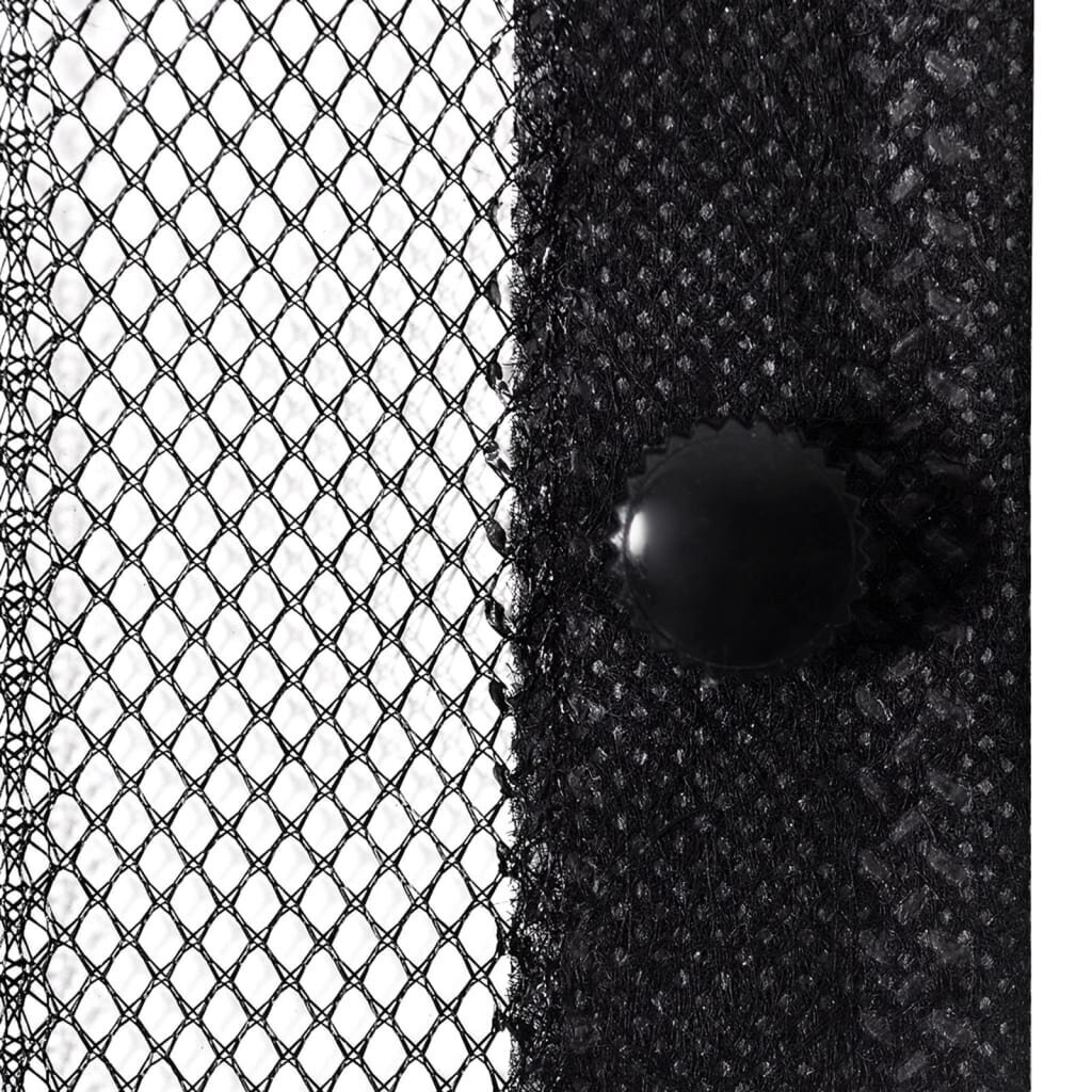 vidaXL durvju moskītu tīkli, 2 gab., ar magnētiem, 200x80 cm, melni cena un informācija | Moskītu tīkli | 220.lv