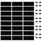 vidaXL durvju moskītu tīkli, 2 gab., ar magnētiem, 220x110 cm, melni цена и информация | Moskītu tīkli | 220.lv