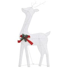 vidaXL Ziemassvētku dekorācija, ziemeļbriežu ģimene, 270x7x90 cm cena un informācija | Ziemassvētku dekorācijas | 220.lv
