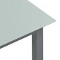 vidaXL dārza galds, gaiši pelēks, 80x80x74 cm, alumīnijs un stikls cena un informācija | Dārza galdi | 220.lv