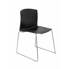 Офисное кресло, черное, 4 шт цена и информация | Офисные кресла | 220.lv