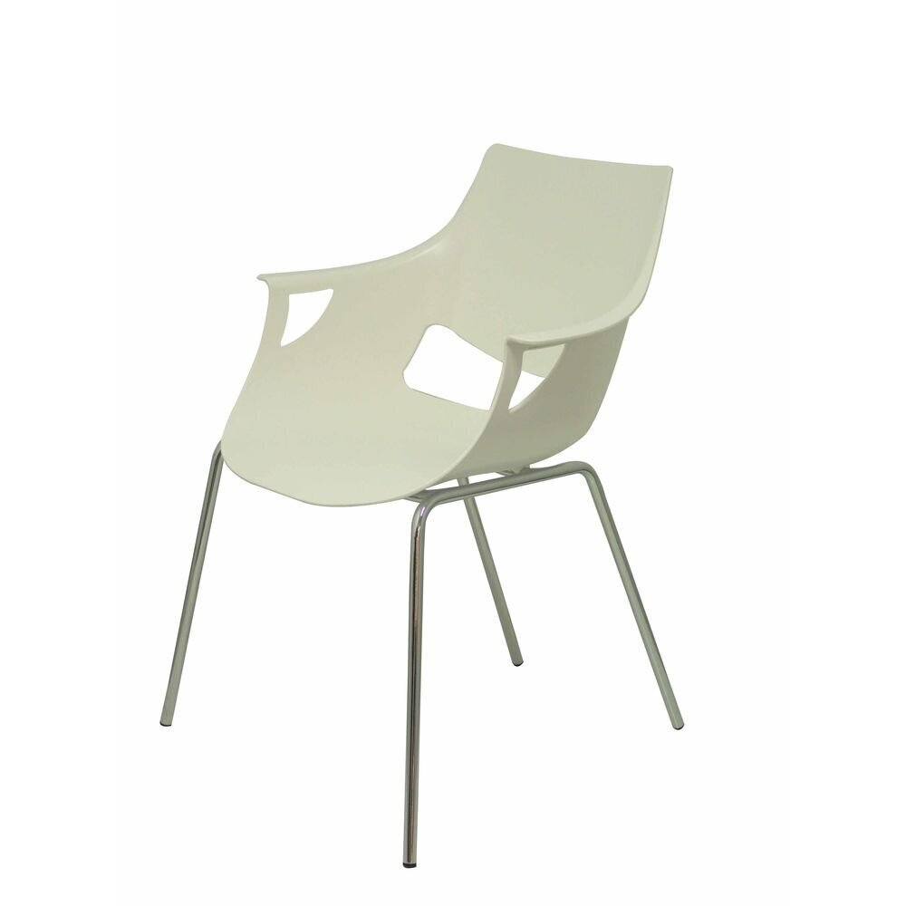Biroja krēsls, balts, 3 gab. cena un informācija | Biroja krēsli | 220.lv
