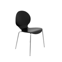 Biroja krēsls, melns, 4 gab. cena un informācija | Biroja krēsli | 220.lv