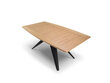 Paplašināms galds Windsor & Co Sky, 180 cm, brūns/melns cena un informācija | Virtuves galdi, ēdamgaldi | 220.lv
