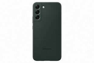 Silicone Cover for Samsung Galaxy S22 Plus, Tumši zaļš cena un informācija | Telefonu vāciņi, maciņi | 220.lv