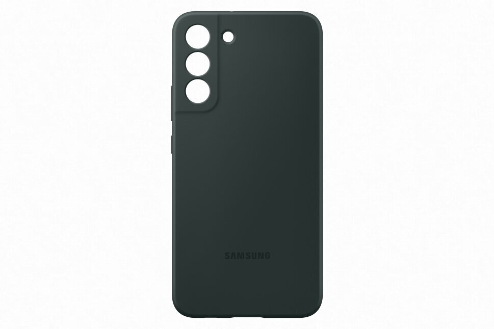 Silicone Cover for Samsung Galaxy S22 Plus, Tumši zaļš cena un informācija | Telefonu vāciņi, maciņi | 220.lv